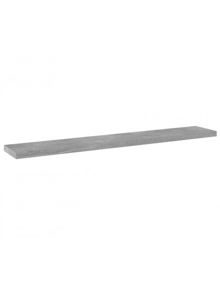 Ripiani per Libreria 4pz Grigio Cemento 60x10x1,5cm Multistrato