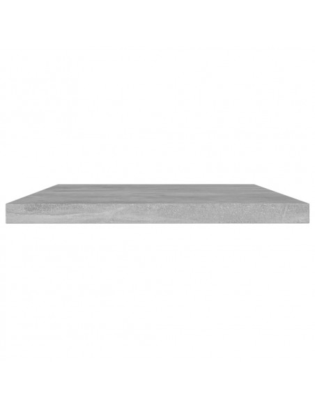 Ripiani per Libreria 4pz Grigio Cemento 60x10x1,5cm Multistrato