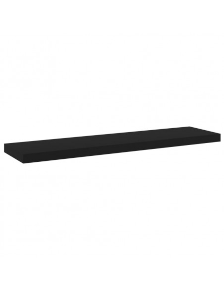 Ripiani per Libreria 4pz Neri 40x10x1,5cm in Legno Multistrato