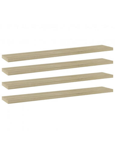 Ripiani per Libreria 4pz Rovere Sonoma 60x10x1,5cm Multistrato