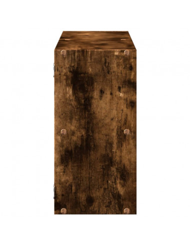 Scaffale a Muro Rovere Fumo 100x25x50 cm in Legno Multistrato