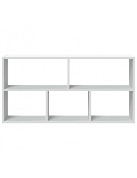 Scaffale a Parete Bianco 100x25x50 cm in Legno Multistrato Scaffale a Parete Bianco 100x25x50 cm in Legno Multistrato