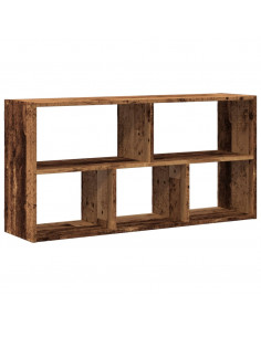 Scaffale a Parete Nero 100x25x50 cm in Truciolato 2