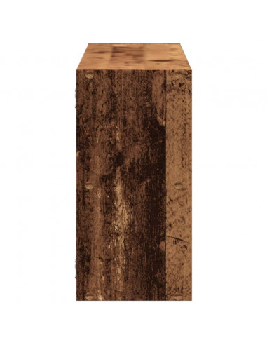 Scaffale a Parete Nero 100x25x50 cm in Truciolato