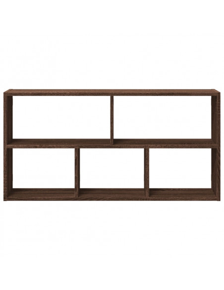 Scaffale a Parete Rovere Marrone 100x25x50 cm in Truciolato