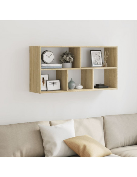 Scaffale a Parete Rovere Sonoma 100x25x50 cm Legno Multistrato