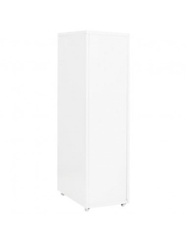Schedario Mobile Bianco 28x41x109 cm in Metallo
