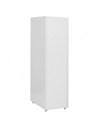 Schedario Mobile Grigio 28x41x109 cm in Metallo