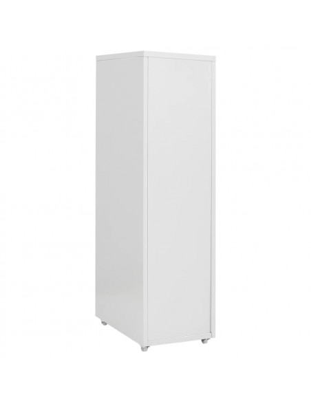 Schedario Mobile Grigio 28x41x109 cm in Metallo