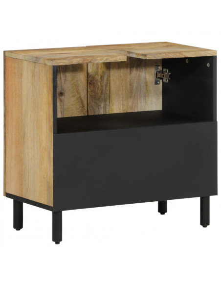 Set Mobili da Bagno 2pz in Legno Massello di Mango