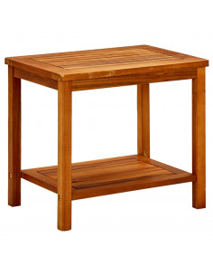 Tavolino da Salotto 50x35x45 cm in Legno Massello di Acacia 2