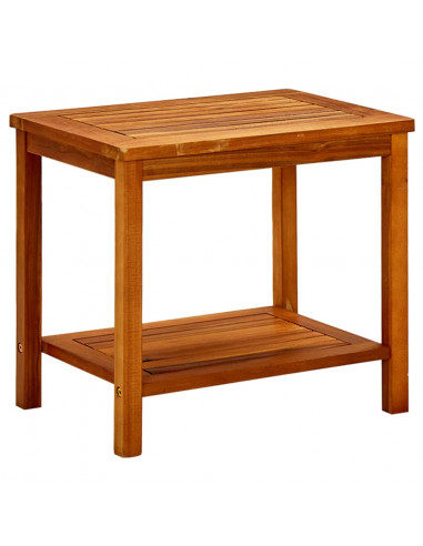 Tavolino da Salotto 50x35x45 cm in Legno Massello di Acacia