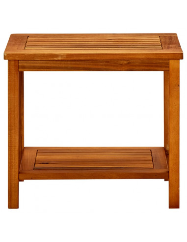 Tavolino da Salotto 50x35x45 cm in Legno Massello di Acacia