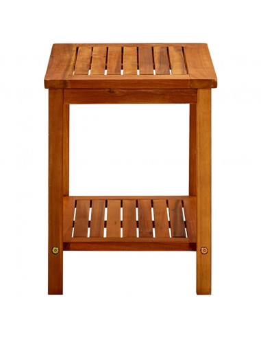 Tavolino da Salotto 50x35x45 cm in Legno Massello di Acacia