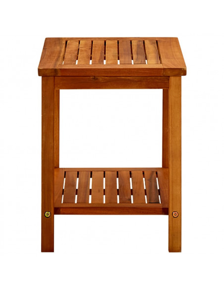 Tavolino da Salotto 50x35x45 cm in Legno Massello di Acacia