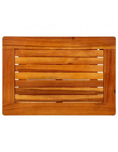 Tavolino da Salotto 50x35x45 cm in Legno Massello di Acacia