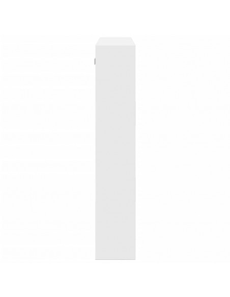 Armadietto a Muro Bianco 80x15x80 cm in Legno Multistrato