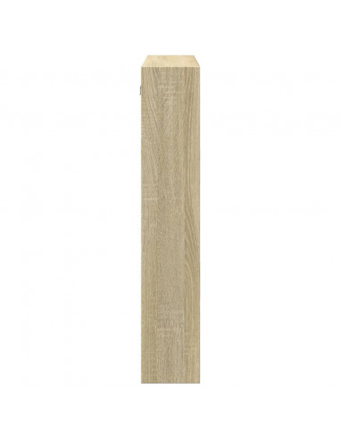 Armadietto a Muro Rovere Sonoma 80x15x80 cm Legno Multistrato