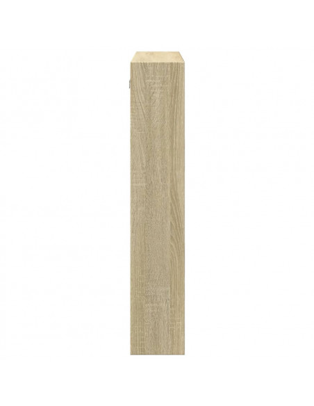 Armadietto a Muro Rovere Sonoma 80x15x80 cm Legno Multistrato