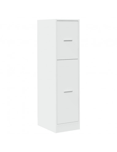 Armadietto da Farmacia Bianco 30x41x118 cm in Truciolato