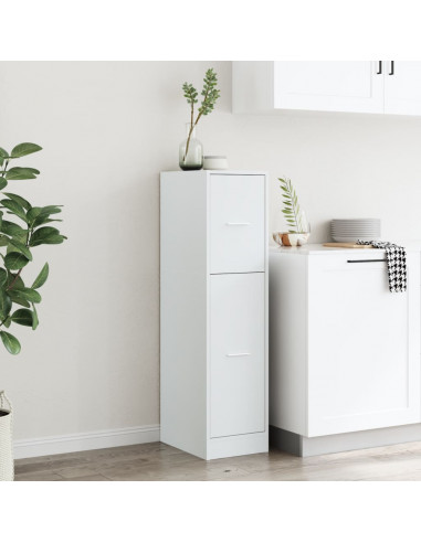 Armadietto da Farmacia Bianco 30x41x118 cm in Truciolato