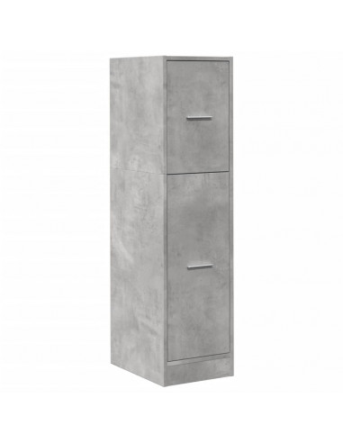 Armadietto da Farmacia Grigio Cemento 30x41x118 cm Truciolato