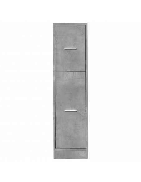 Armadietto da Farmacia Grigio Cemento 30x41x118 cm Truciolato