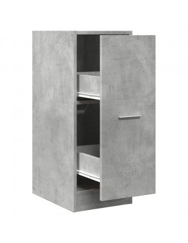 Armadietto da Farmacia Grigio Cemento 30x41x77,5 cm Truciolato