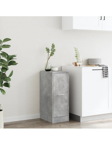 Armadietto da Farmacia Grigio Cemento 30x41x77,5 cm Truciolato