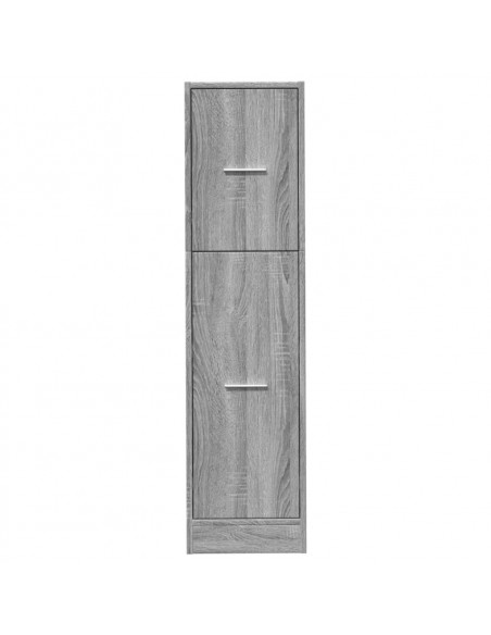 Armadietto da Farmacia Grigio Sonoma 30x41x118 cm in Truciolato