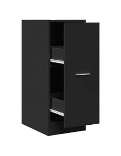 Armadietto da Farmacia Nero 30x41x77,5 cm in Truciolato 2