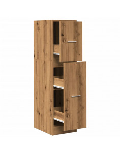 Armadietto da Farmacia Rovere 30x41x118 cm in Truciolato 2