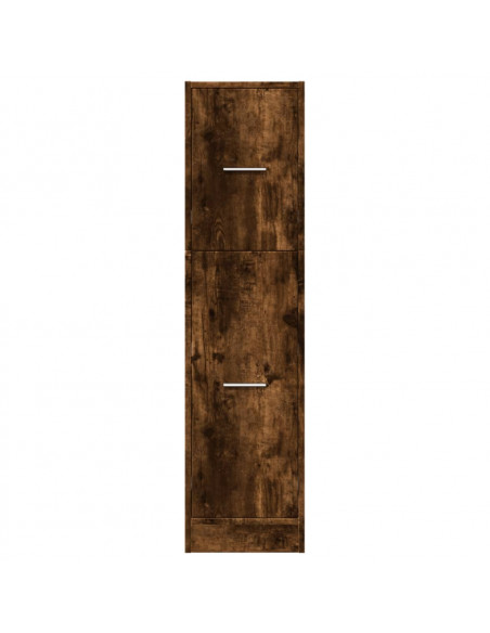 Armadietto da Farmacia Rovere Fumo 30x41x118 cm in Truciolato