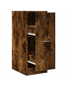 Armadietto da Farmacia Rovere Fumo 30x41x77,5 cm in Truciolato 2