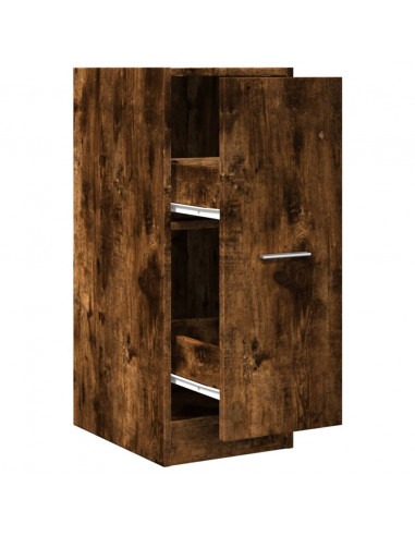 Armadietto da Farmacia Rovere Fumo 30x41x77,5 cm in Truciolato