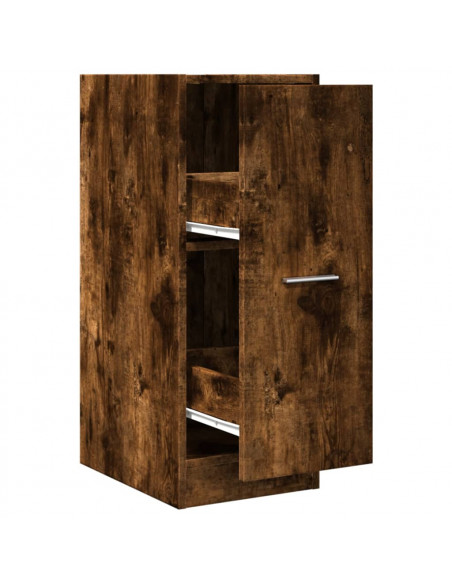 Armadietto da Farmacia Rovere Fumo 30x41x77,5 cm in Truciolato