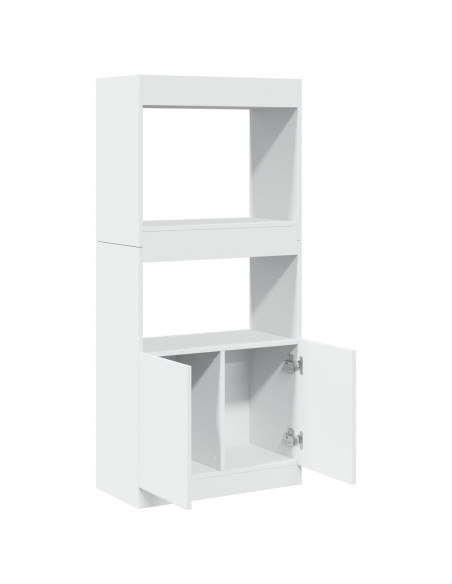 Credenza Bianca 63x33x140 cm in Truciolato