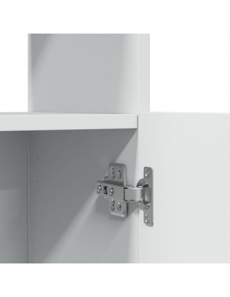 Credenza Bianca 63x33x140 cm in Truciolato