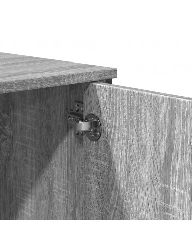Credenza Grigio Sonoma 79,5x35,5x137,5 cm in Truciolato
