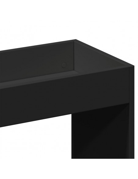 Credenza Nera 63x33x140 cm in Truciolato