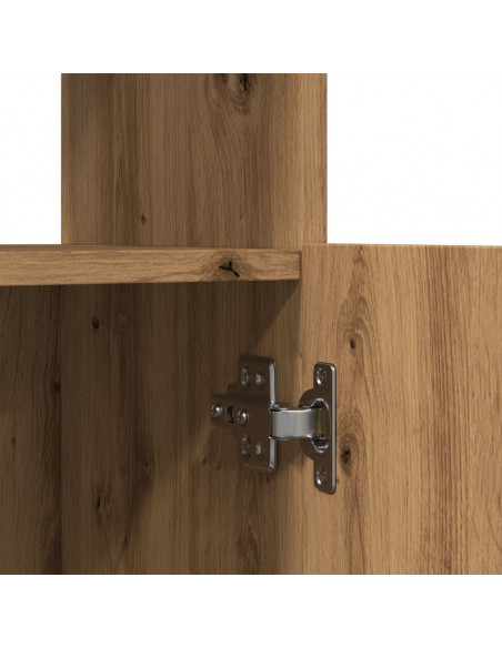 Credenza Rovere Artigianale 63x33x140 cm in Legno Multistrato