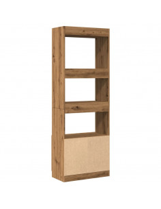 Credenza Rovere Artigianale 63x33x180 cm in Legno Multistrato 2