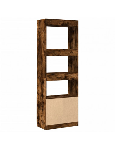 Credenza Rovere Fumo 63x33x180 cm in Truciolato