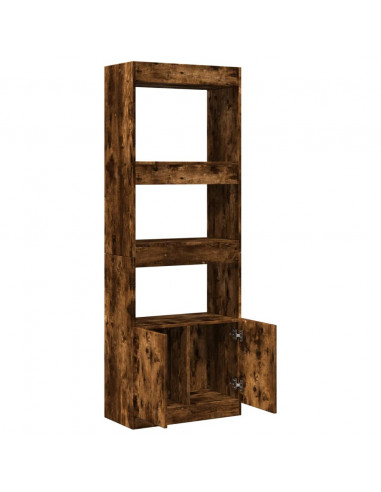 Credenza Rovere Fumo 63x33x180 cm in Truciolato