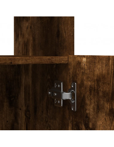 Credenza Rovere Fumo 63x33x180 cm in Truciolato