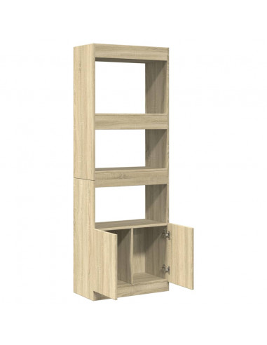 Credenza Rovere Sonoma 63x33x180 cm in Truciolato