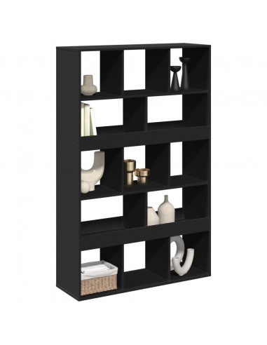 Divisorio Stanza Nero 100x33x156,5 cm in Truciolato