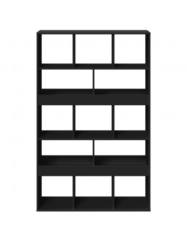 Divisorio Stanza Nero 100x33x156,5 cm in Truciolato