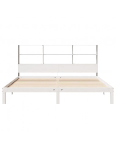 Giroletto con Libreria senza Materasso 180x200 cm in Legno Pino