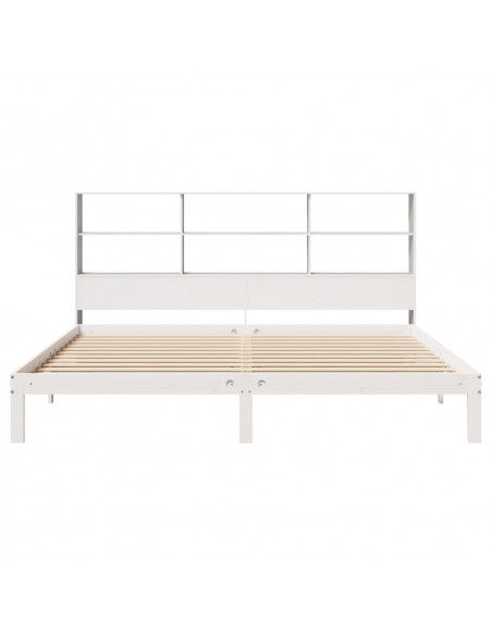 Giroletto con Libreria senza Materasso 180x200 cm in Legno Pino